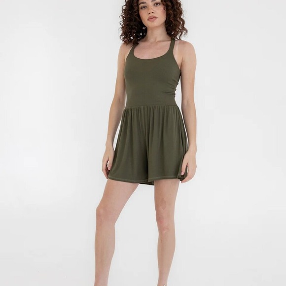 Imbodhi Pants - IMBODHI Bodhi Romper Olive Green Lenzing MicroModal Yoga Shorts XS FA23-3006